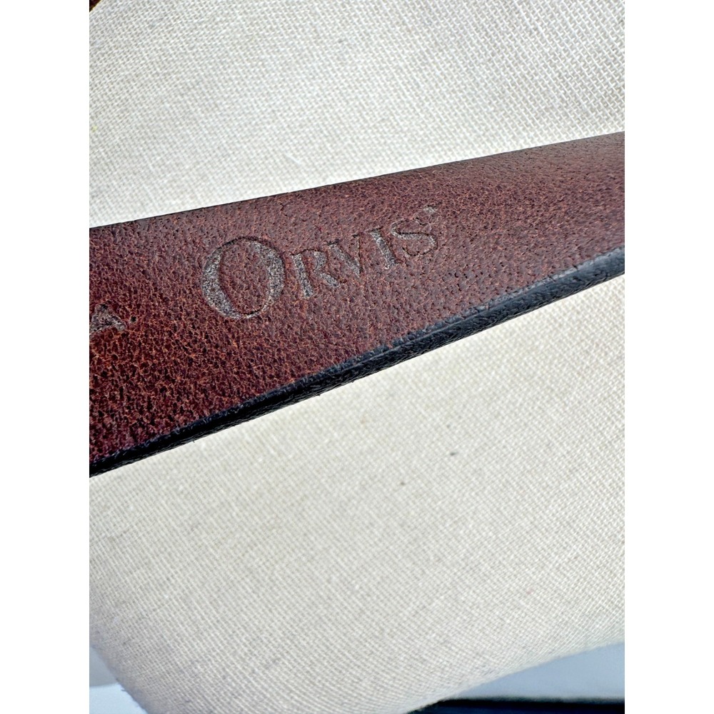 Vintage Orvis Chestnut Full Grain Leather Equestrian Hoof Pick Belt 40 Brass USA - Picture 11 of 16